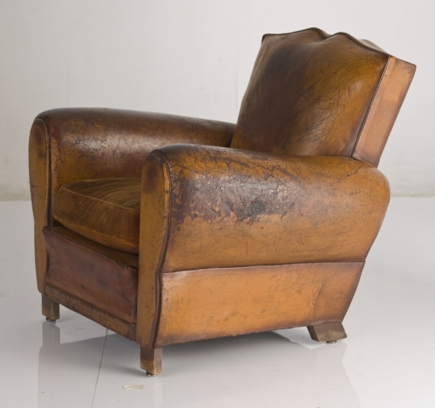 Leather Club Chair Vintage French Chairs Images 80