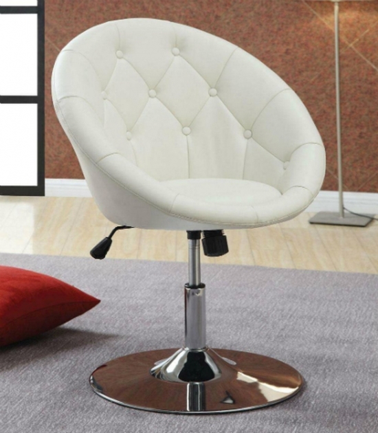Maria White Bar Stool Coaster White Leather Swivel Chair Steal A Sofa Furniture Image 09