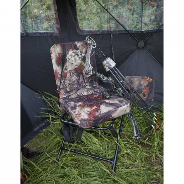 360 Swivel Hunters Camo Ground Blind Swivel Hunting Chair With Backrest Photos 30