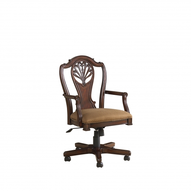 Antebellum Wooden Swivel Desk Chair Fine Furniture Design Photos 38