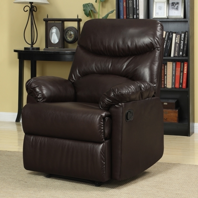 Elegant Dark Brown Leather Upholstered Club Chairs For Small Spaces Combined Black Hardwood Bookshelves Picture 59