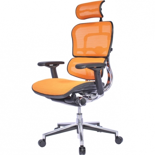 Herman Miller Orange Office Chair Color Mesh Seat And Back Design Material Adjustable Padded Arms Steel Frame Photo 28