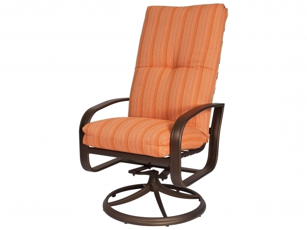 High Back Swivel Rocker Patio Chairs With Cushion  Images 33