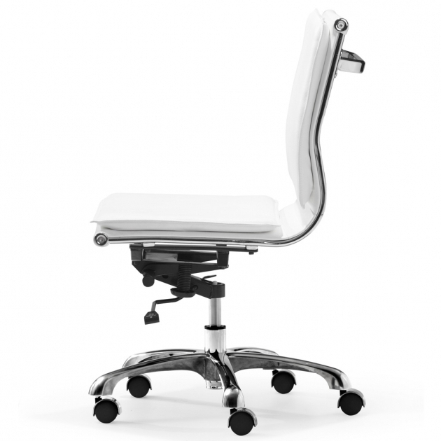 Lider Plus White Armless Office Chair Images 60