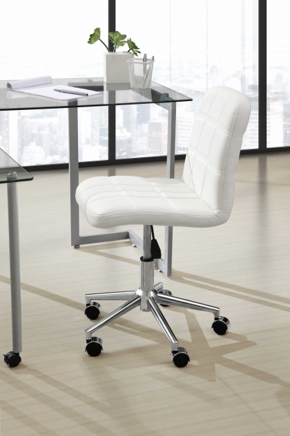 White Armless Office Chair Home Office Furniture Photos 18