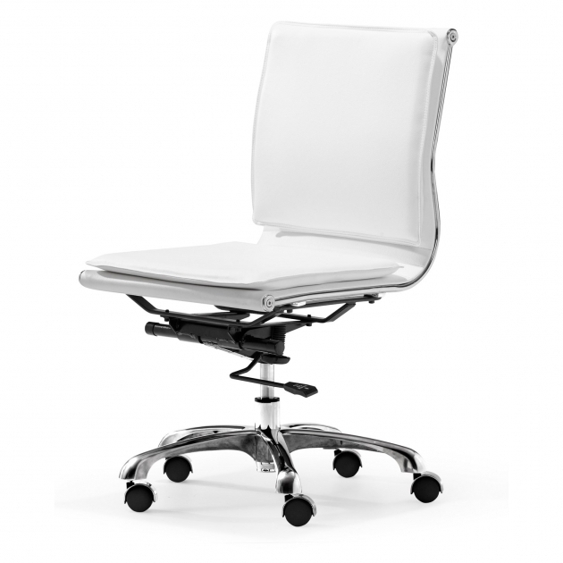 Zuo 215219 Lider Pluswhite Armless Office Chair Image 79