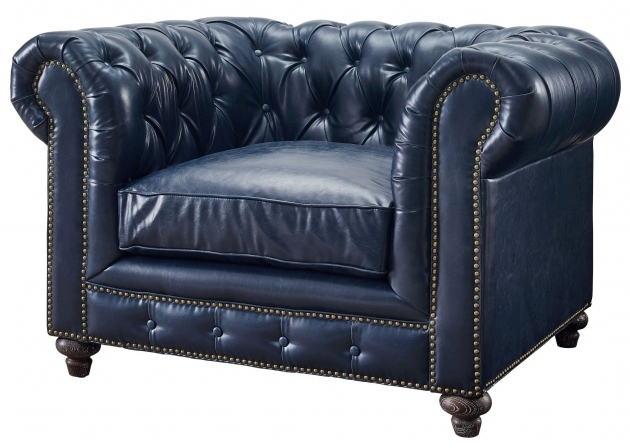 Dark Blue Leather Club Chair Durango Rustic Tov C45 Coleman Picture 38