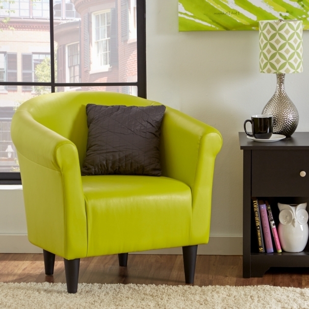 Green Calm Accent Chairs Then Faux Lear Barrel Chair Modern Small Leather Club Chair Pictures 45