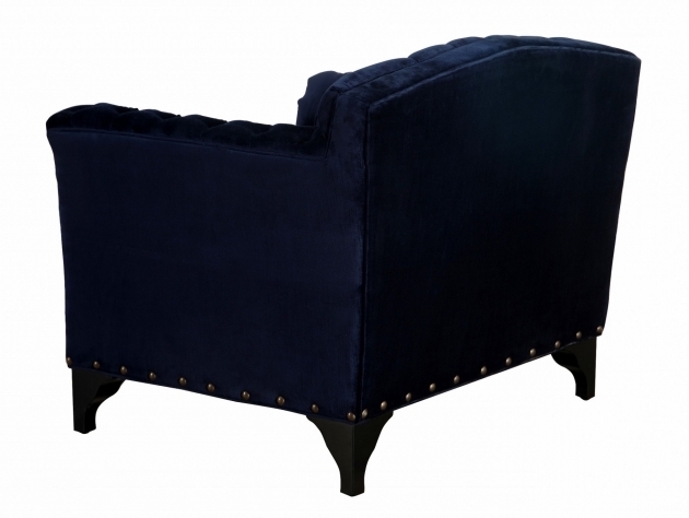Waterford Velvet Navy Club Chair By Tov Furniture Photo 18
