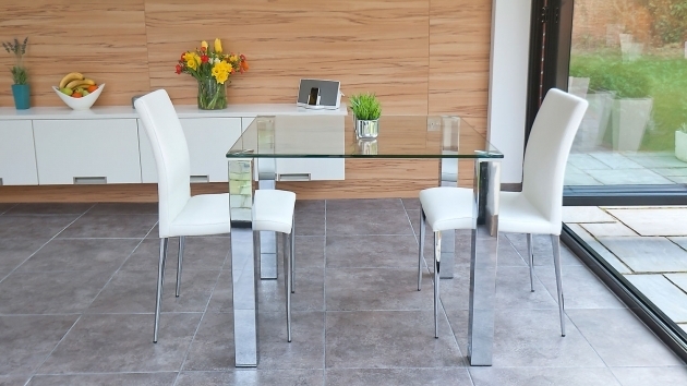 Tiva Glass Small Kitchen Table With 2 Chairs Dining Set Image 29