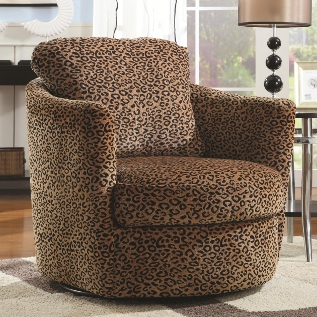 Upholstered Patterned Club Chair Swivel Chairs For Living Room Images