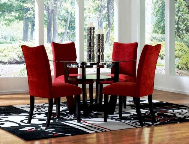 Dining Room Ashley Red Chairs Design Photos 34