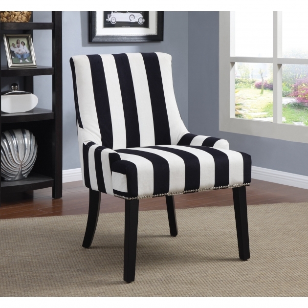 Attractive Black And White Accent Chairs Images
