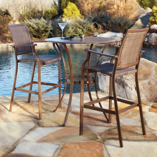Attractive Patio Tall Table And Chairs Pictures