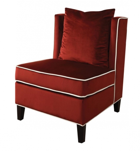 Classy Burgundy Accent Chair Pic
