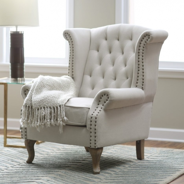 Fresh Light Pink Accent Chair Photo