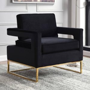 Black And Gold Accent Chair