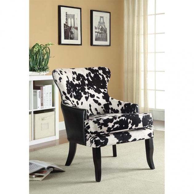 Marvelous Cowhide Accent Chair Pic