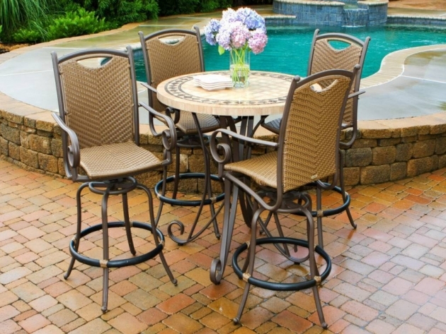 Marvelous Patio Tall Table And Chairs Images