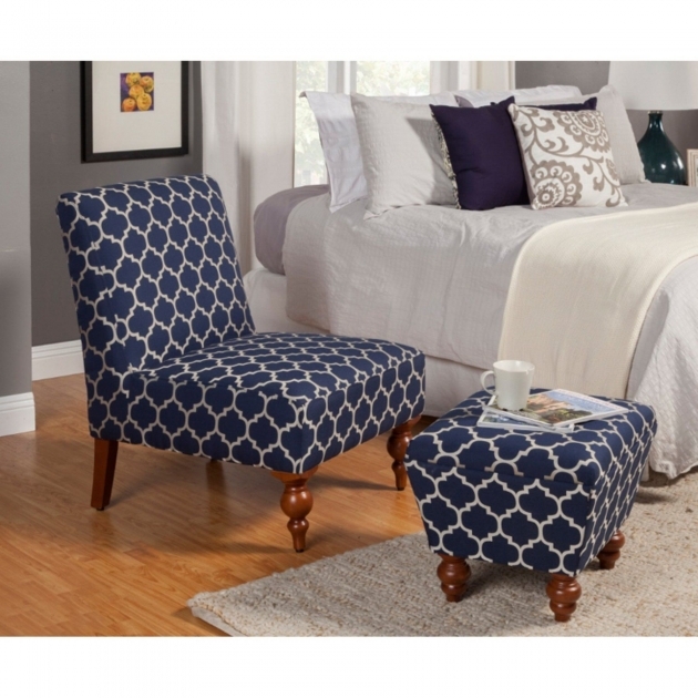 Mesmerizing Blue And White Accent Chair Ideas