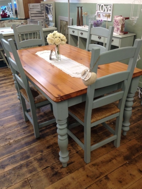 Nice Chalk Paint Kitchen Table And Chairs Images