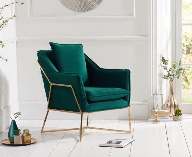 Outstanding Emerald Green Accent Chair Picture