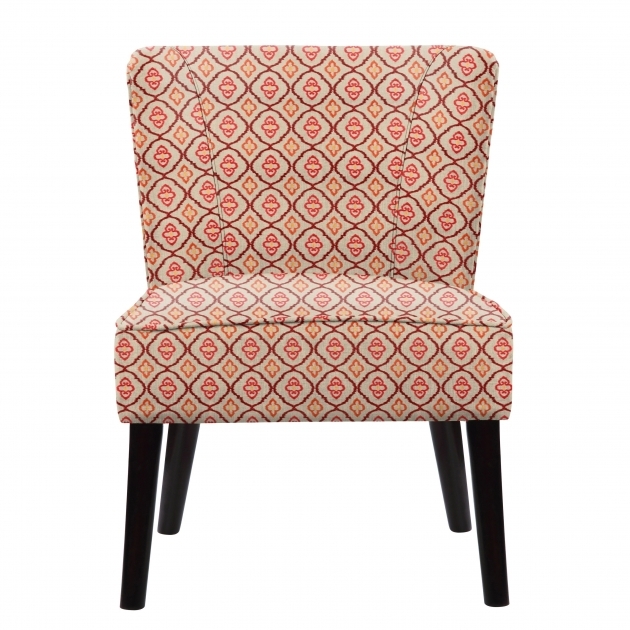 Stunning Red Pattern Accent Chair Pic