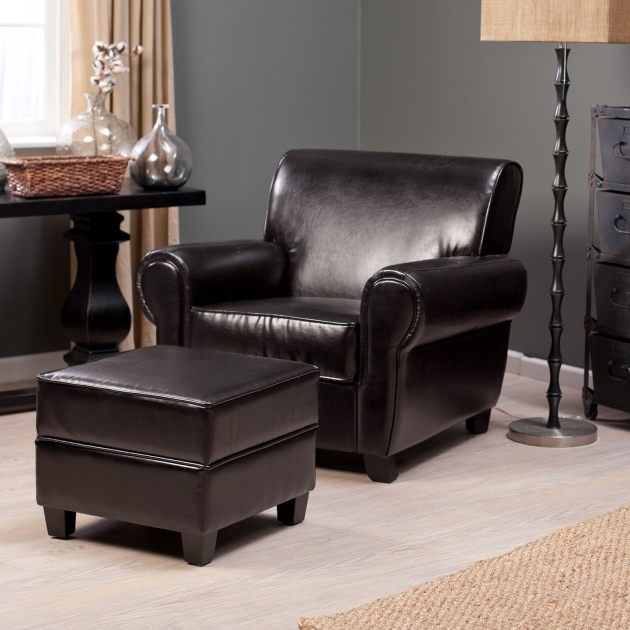 Leather Club Chair Belham Living Sonoma And Storage Ottoman Picture 21