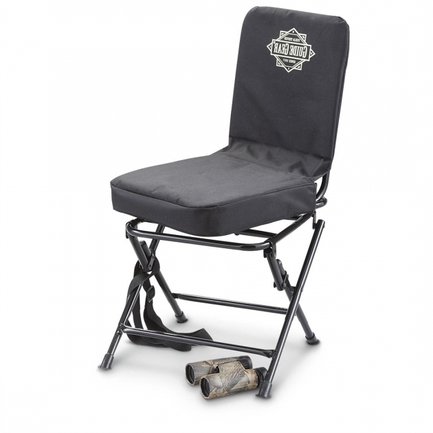 Black 222292 Stools Chairs Swivel Hunting Chair With Backrest Image 17