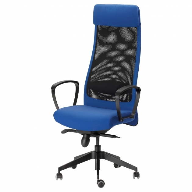 Blue Swivel Chair Furniture Computer Office Fabric Leather Office Chairs Photos 44