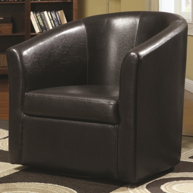 Brown Leather Coaster Swivel Chair Images shoshuga 06