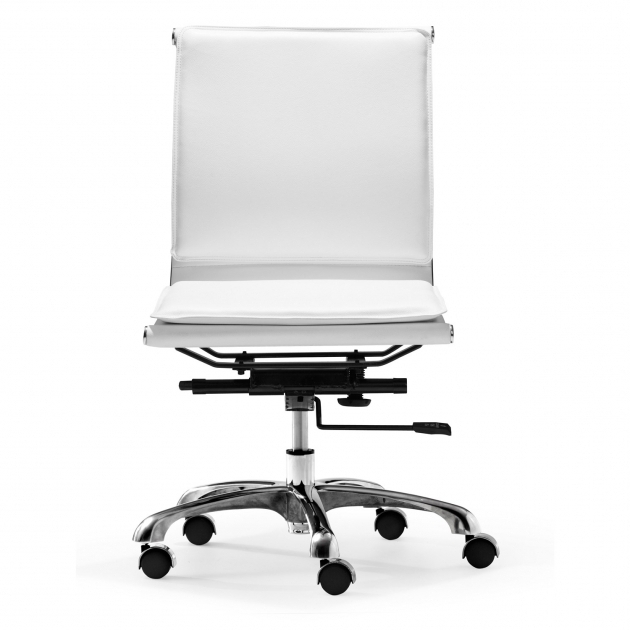 Zuo Modern White Armless Office Chair Photo 83