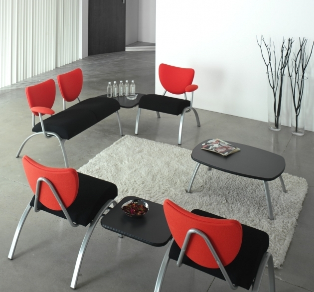 Black And Red Anti Microbial Seat Office Reception Chairs And Backrest Ainhoa Guest Chair Single Image 82