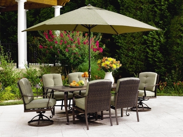 Brilliant 7 Piece Patio Dining Set With Swivel Chairs Home Resorts Photo 98