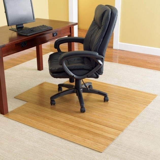 Creamy Wooden Computer Office Chair Mat For Wood Floors With Drawer Yellow Wall Paint Color Picture 00