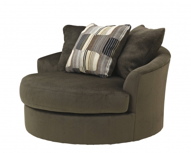 Oversized Swivel Accent Chair With Arms Picture 40