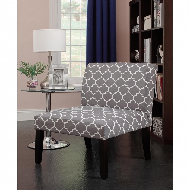 Emily Gray And White Accent Chairs Pattern Design Picture 93