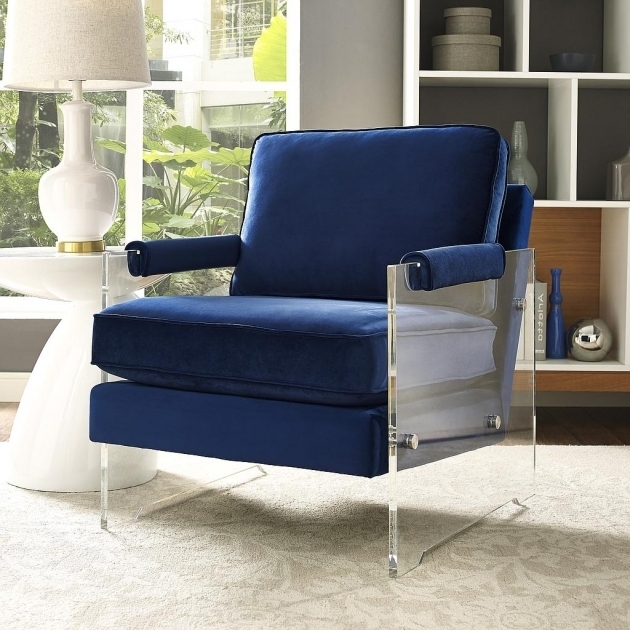 Navy Club Chair Serena Navy Velvetlucite Chair Luxurious Velvet Furniture Images 33