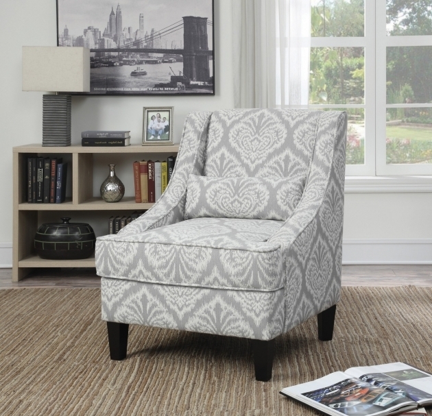Grey Patterned Accent Yellow And Grey Accent Chair Image 53 