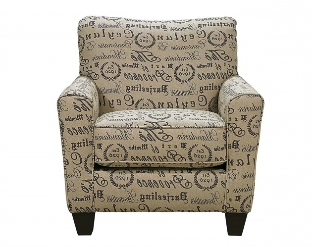 Patterned Club Chair Teahouse Chair Parchment Tan Text Script Armchair Image 46