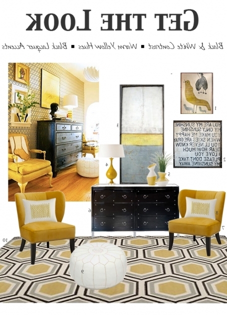 Upholstered Yellow And Grey Accent Chair Picture 21