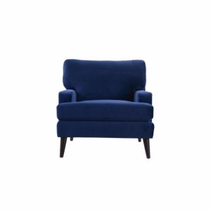 Navy And White Accent Chair