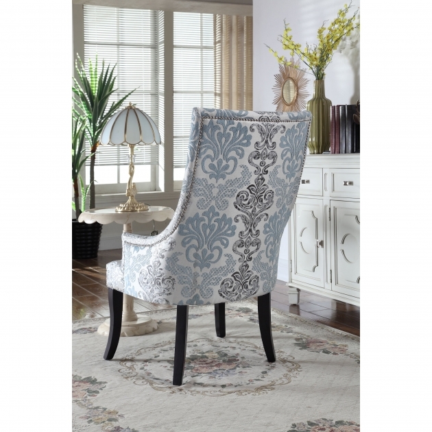 Attractive Grey Patterned Accent Chair Photo