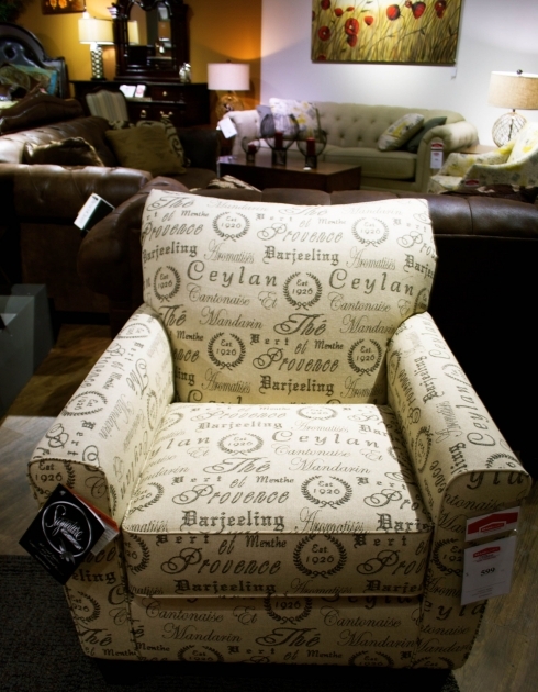 Awesome Accent Chair With Writing On It Image