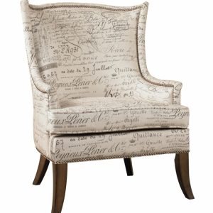 Accent Chair With Writing On It