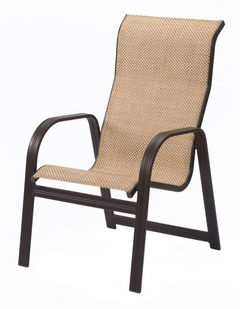 Contemporary High Back Sling Patio Chairs Photos