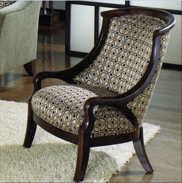 Gorgeous Accent Chairs With Wood Arms Photo