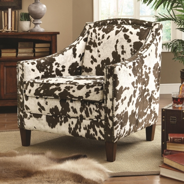 Luxurious Cowhide Accent Chair Photos