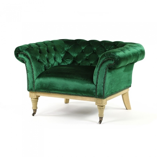 Luxurious Emerald Green Accent Chair Picture