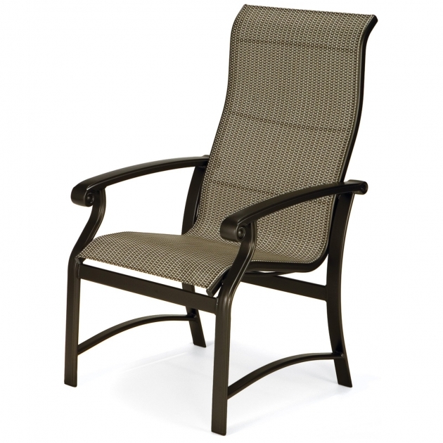 Mesmerizing High Back Sling Patio Chairs Ideas